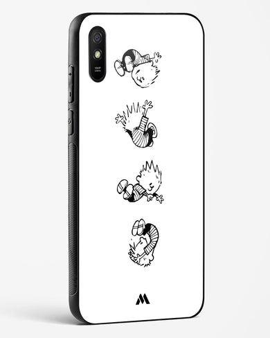 Calvin Hobbes Falling Glass Case Phone Cover-(Xiaomi)