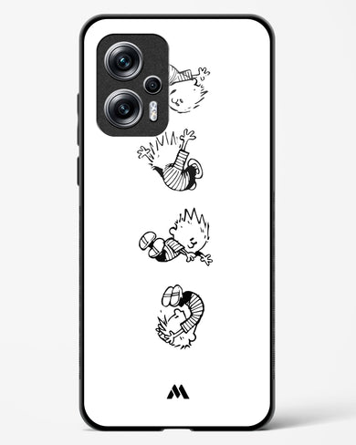 Calvin Hobbes Falling Glass Case Phone Cover-(Xiaomi)