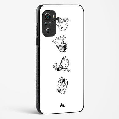 Calvin Hobbes Falling Glass Case Phone Cover-(Xiaomi)