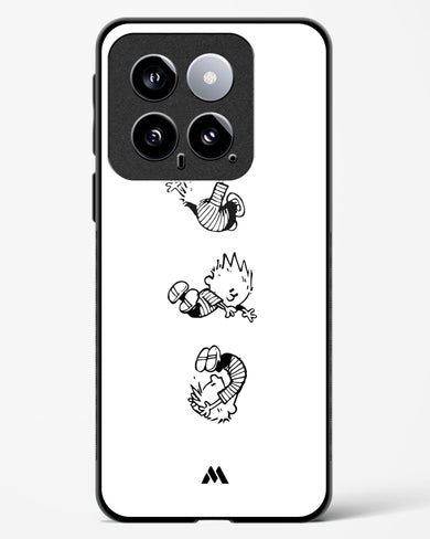 Calvin Hobbes Falling Glass Case Phone Cover-(Xiaomi)