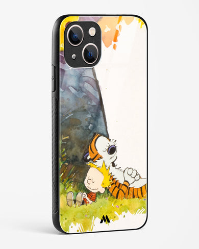 Calvin Hobbes Under Tree Glass Case Phone Cover (Apple)