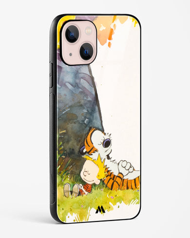 Calvin Hobbes Under Tree Glass Case Phone Cover (Apple)