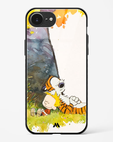 Calvin Hobbes Under Tree Glass Case Phone Cover (Apple)