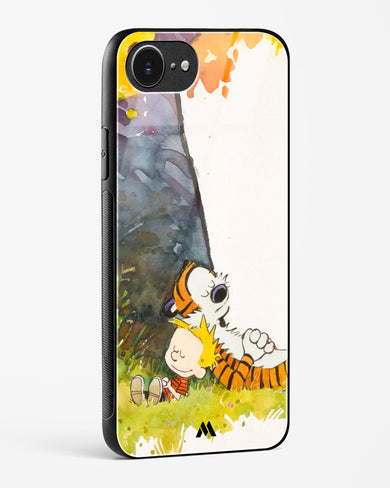 Calvin Hobbes Under Tree Glass Case Phone Cover (Apple)
