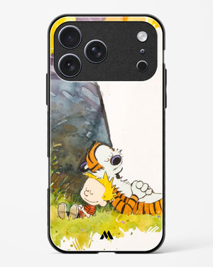 Calvin Hobbes Under Tree Glass Case Phone Cover (Apple)
