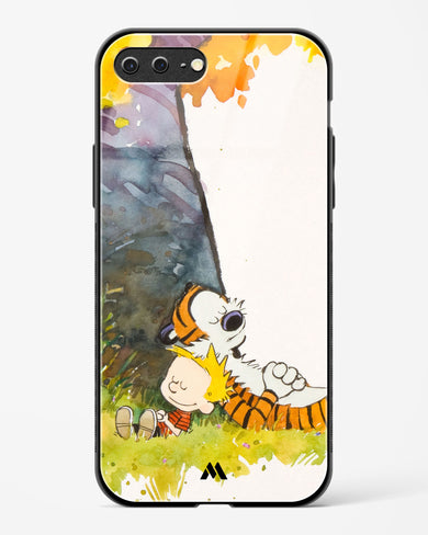 Calvin Hobbes Under Tree Glass Case Phone Cover (Apple)