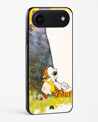 Calvin Hobbes Under Tree Glass Case Phone Cover (Apple)