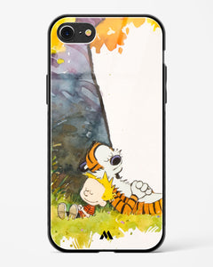 Calvin Hobbes Under Tree Glass Case Phone Cover (Apple)