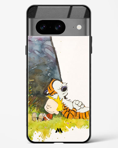 Calvin Hobbes Under Tree Glass Case Phone Cover (Google)