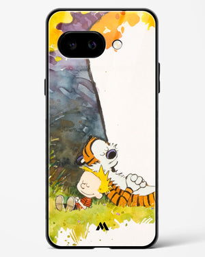Calvin Hobbes Under Tree Glass Case Phone Cover (Google)