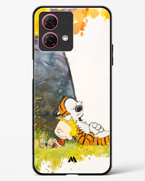Calvin Hobbes Under Tree Glass Case Phone Cover (Motorola)