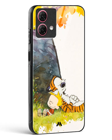 Calvin Hobbes Under Tree Glass Case Phone Cover (Motorola)