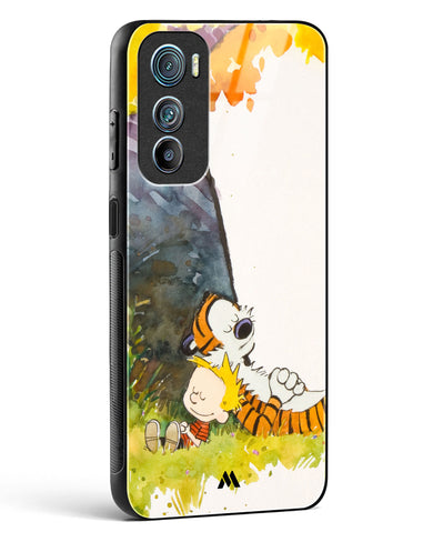 Calvin Hobbes Under Tree Glass Case Phone Cover (Motorola)