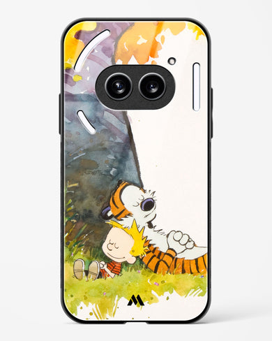 Calvin Hobbes Under Tree Glass Case Phone Cover (Nothing)