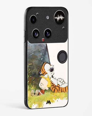 Calvin Hobbes Under Tree Glass Case Phone Cover (Nothing)