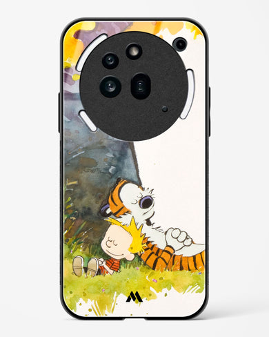 Calvin Hobbes Under Tree Glass Case Phone Cover (Nothing)