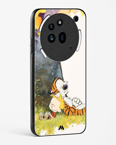 Calvin Hobbes Under Tree Glass Case Phone Cover (Nothing)