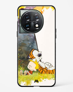 Calvin Hobbes Under Tree Glass Case Phone Cover (OnePlus)
