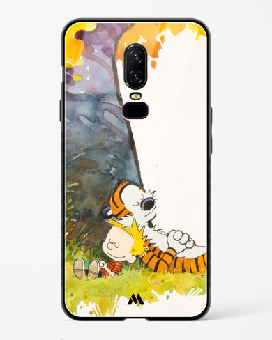 Calvin Hobbes Under Tree Glass Case Phone Cover (OnePlus)