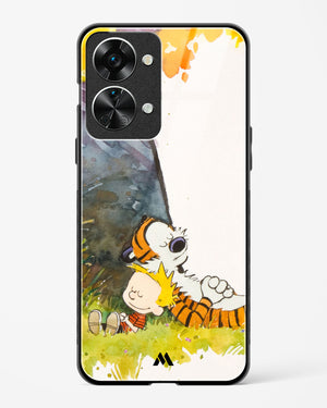 Calvin Hobbes Under Tree Glass Case Phone Cover (OnePlus)