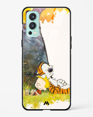 Calvin Hobbes Under Tree Glass Case Phone Cover (OnePlus)