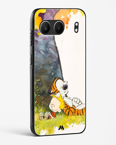 Calvin Hobbes Under Tree Glass Case Phone Cover (OnePlus)