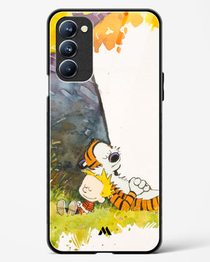 Calvin Hobbes Under Tree Glass Case Phone Cover (Oppo)