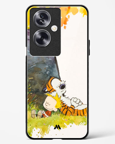 Calvin Hobbes Under Tree Glass Case Phone Cover (Oppo)