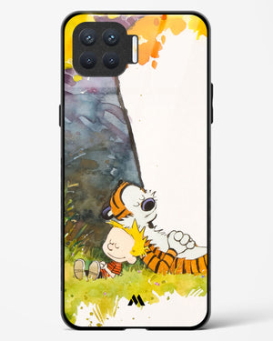 Calvin Hobbes Under Tree Glass Case Phone Cover (Oppo)