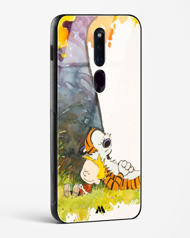 Calvin Hobbes Under Tree Glass Case Phone Cover (Oppo)