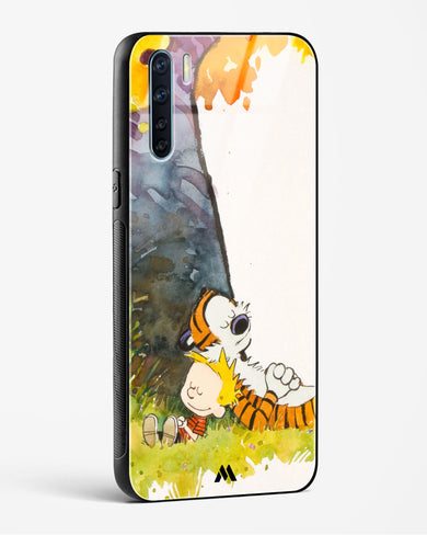Calvin Hobbes Under Tree Glass Case Phone Cover (Oppo)