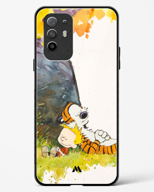 Calvin Hobbes Under Tree Glass Case Phone Cover (Oppo)