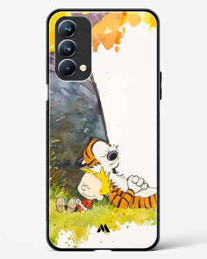 Calvin Hobbes Under Tree Glass Case Phone Cover (Oppo)