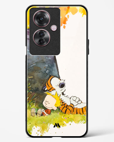 Calvin Hobbes Under Tree Glass Case Phone Cover (Oppo)