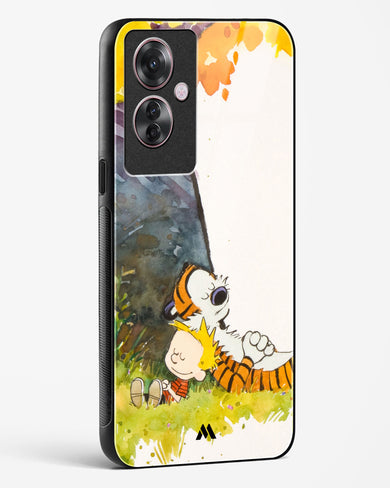 Calvin Hobbes Under Tree Glass Case Phone Cover (Oppo)