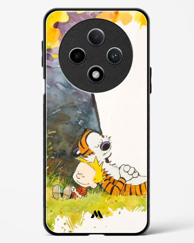 Calvin Hobbes Under Tree Glass Case Phone Cover (Oppo)