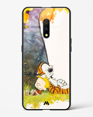 Calvin Hobbes Under Tree Glass Case Phone Cover (Oppo)