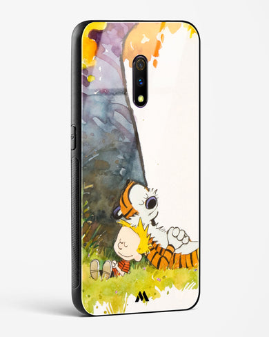 Calvin Hobbes Under Tree Glass Case Phone Cover (Oppo)