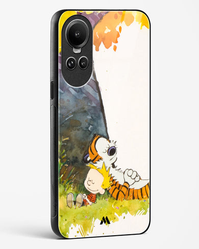 Calvin Hobbes Under Tree Glass Case Phone Cover (Oppo)