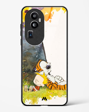 Calvin Hobbes Under Tree Glass Case Phone Cover-(Oppo)