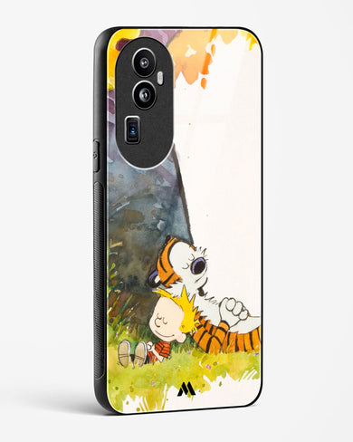 Calvin Hobbes Under Tree Glass Case Phone Cover (Oppo)