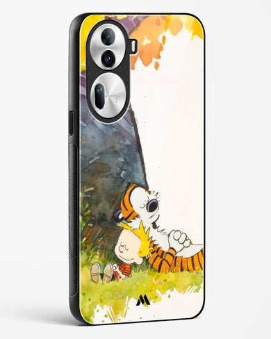 Calvin Hobbes Under Tree Glass Case Phone Cover (Oppo)