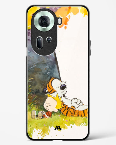 Calvin Hobbes Under Tree Glass Case Phone Cover (Oppo)