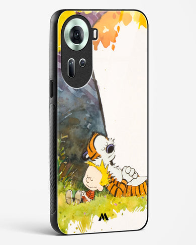 Calvin Hobbes Under Tree Glass Case Phone Cover (Oppo)