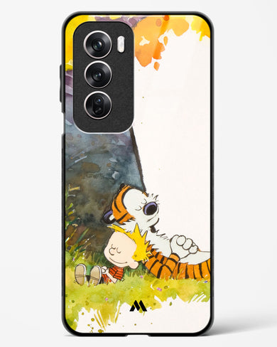 Calvin Hobbes Under Tree Glass Case Phone Cover (Oppo)