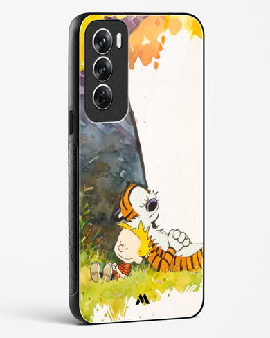 Calvin Hobbes Under Tree Glass Case Phone Cover (Oppo)