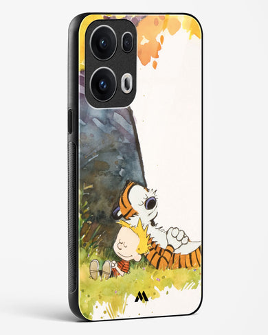 Calvin Hobbes Under Tree Glass Case Phone Cover (Oppo)