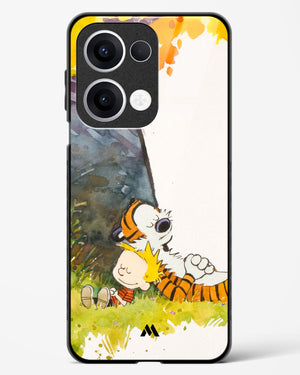 Calvin Hobbes Under Tree Glass Case Phone Cover (Oppo)