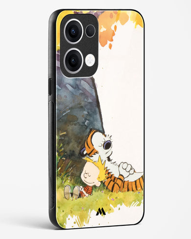 Calvin Hobbes Under Tree Glass Case Phone Cover (Oppo)