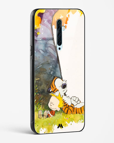 Calvin Hobbes Under Tree Glass Case Phone Cover (Oppo)